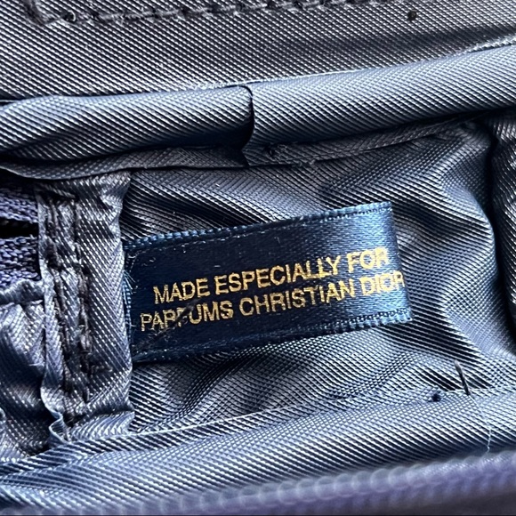 Vintage Christian Dior Perfume Navy Blue Bag - Picture 7 of 10